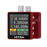 K2 USB Voltage & Current Meter – Type-C 24P Through-Mode, PD3.1/EPR 28 V Protocol Detection, Color IPS Screen, 3.3-48V/0-6A (10A peak) Measurement