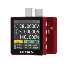 K2 USB Voltage & Current Meter – Type-C 24P Through-Mode, PD3.1/EPR 28 V Protocol Detection, Color IPS Screen, 3.3-48V/0-6A (10A peak) Measurement K2 USB Voltage & Current Meter – Type-C 24P Through-Mode, PD3.1/EPR 28 V Protocol Detection, Color IPS Screen, 3.3-48V/0-6A (10A peak) Measurement