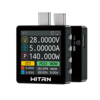 K2 USB Voltage & Current Meter – Type-C 24P Through-Mode, PD3.1/EPR 28 V Protocol Detection, Color IPS Screen, 3.3-36V/0-6A (10A peak) Measurement
