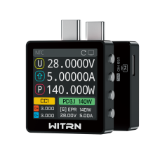 K2 USB Voltage & Current Meter – Type-C 24P Through-Mode, PD3.1/EPR 28 V Protocol Detection, Color IPS Screen, 3.3-36V/0-6A (10A peak) Measurement K2 USB Voltage & Current Meter – Type-C 24P Through-Mode, PD3.1/EPR 28 V Protocol Detection, Color IPS Screen, 3.3-36V/0-6A (10A peak) Measurement