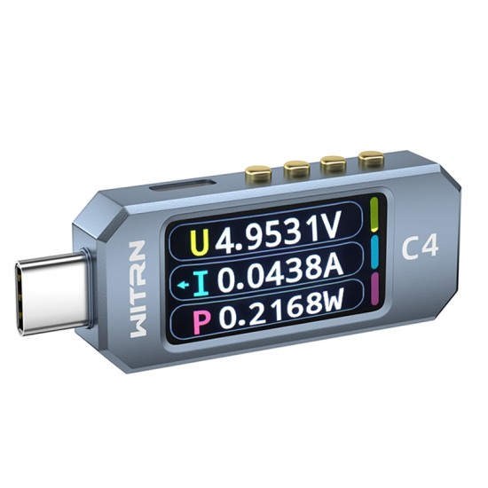 C4L 36V USB Power Meter PD 3.1 Type-c Tester Digital Multimeter Current Tester Voltage Detector DC 48V 6A PD 2.0/3.0 3.1QC 2.0/3.0/4.0 pps Trigge 